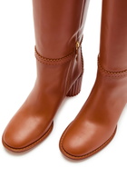 Zimmermann Eddie 70 Leather Knee-high Boots Brown Light