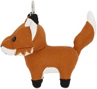 Maison Kitsuné Orange Fox Bag Charm Keychain