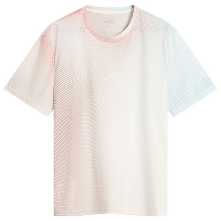 Photo: Bandit Men's Drift SS Printed Performance T-Shirt in Minty Blue Multi