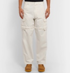 Jacquemus - Zip-Detailed Canvas Cargo Trousers - Off-white