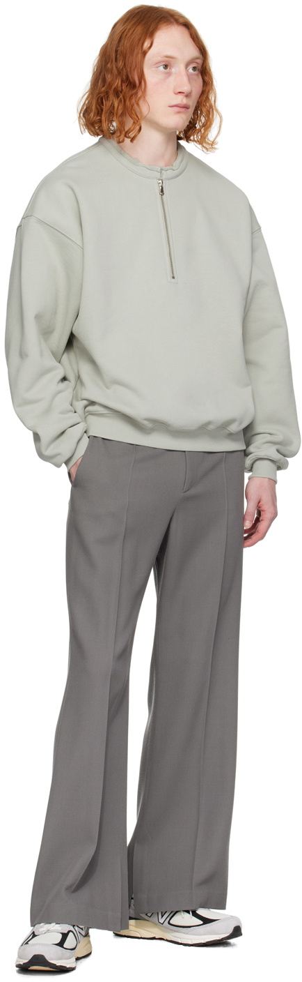 Recto Gray Raw Edge Sweater