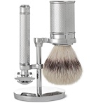 Mühle - Chrome-Plated Three-Piece Shaving Set - Colorless
