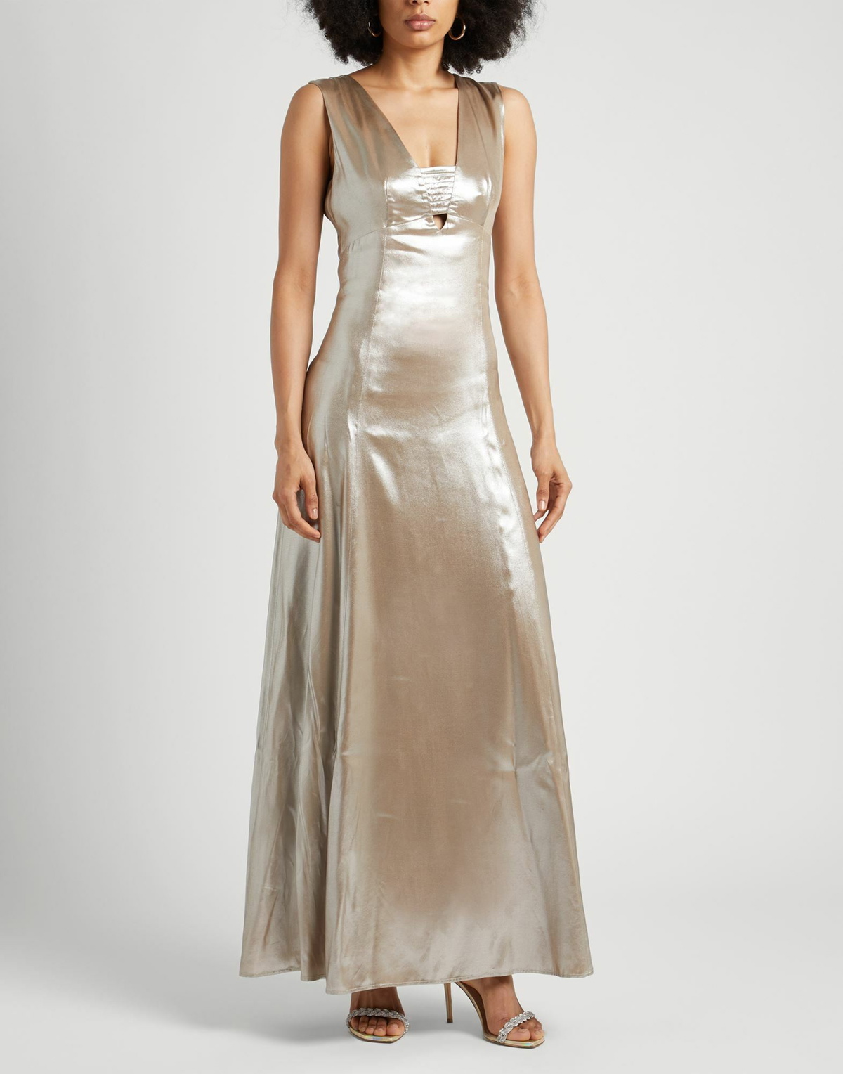 Peserico Womens Maxi dress in Beige
