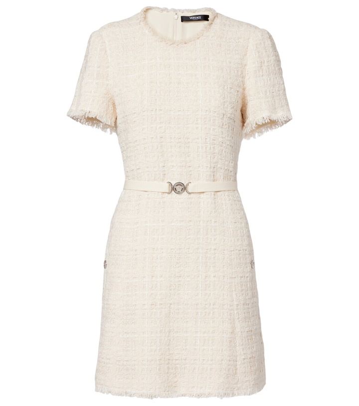 Photo: Versace Medusa '95 cotton-blend tweed minidress