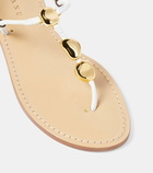 Amanu Nairobi leather thong sandals