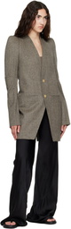 Rick Owens Gray Tower Metro Blazer