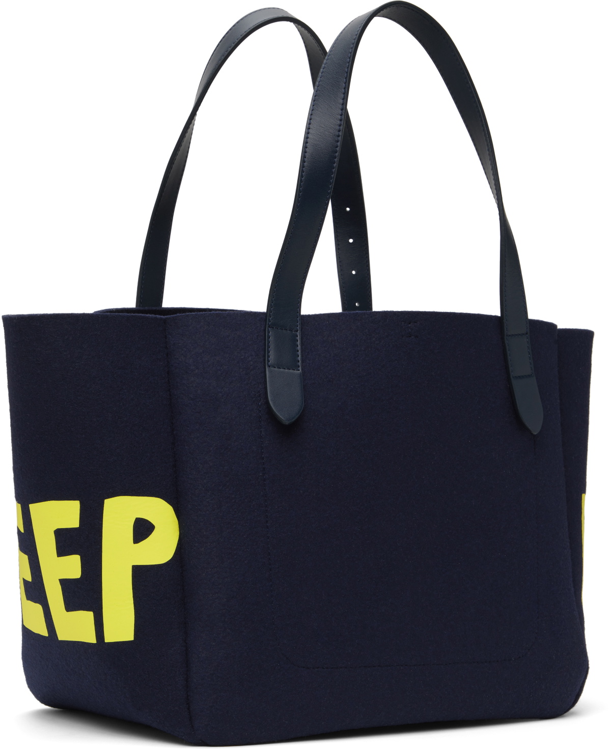 JW Anderson Navy Belt 'Real Sleep' Tote