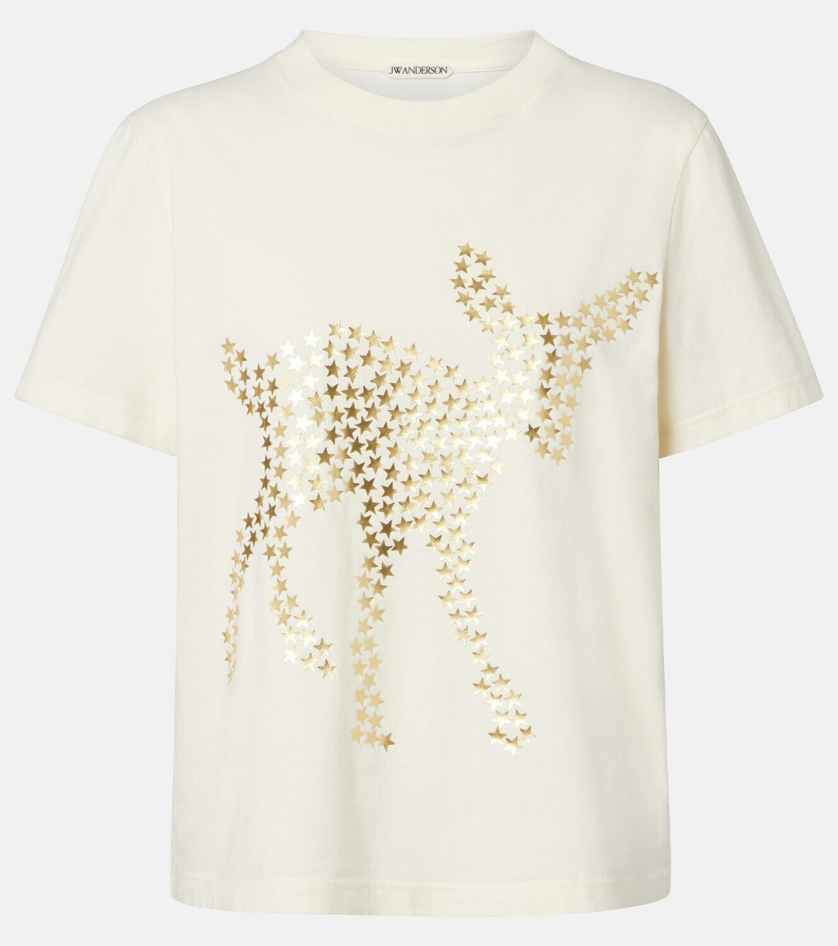 JW Anderson Embellished cotton jersey T-shirt