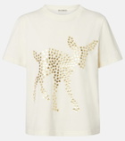 JW Anderson Embellished cotton jersey T-shirt