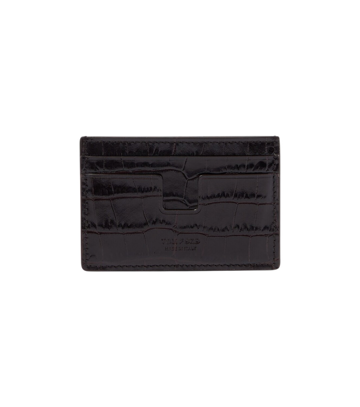 Photo: Tom Ford Croc-effect patent leather card holder