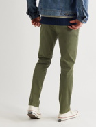 NN07 - Marco Slim-Fit Garment-Dyed Stretch-Cotton Twill Chinos - Green