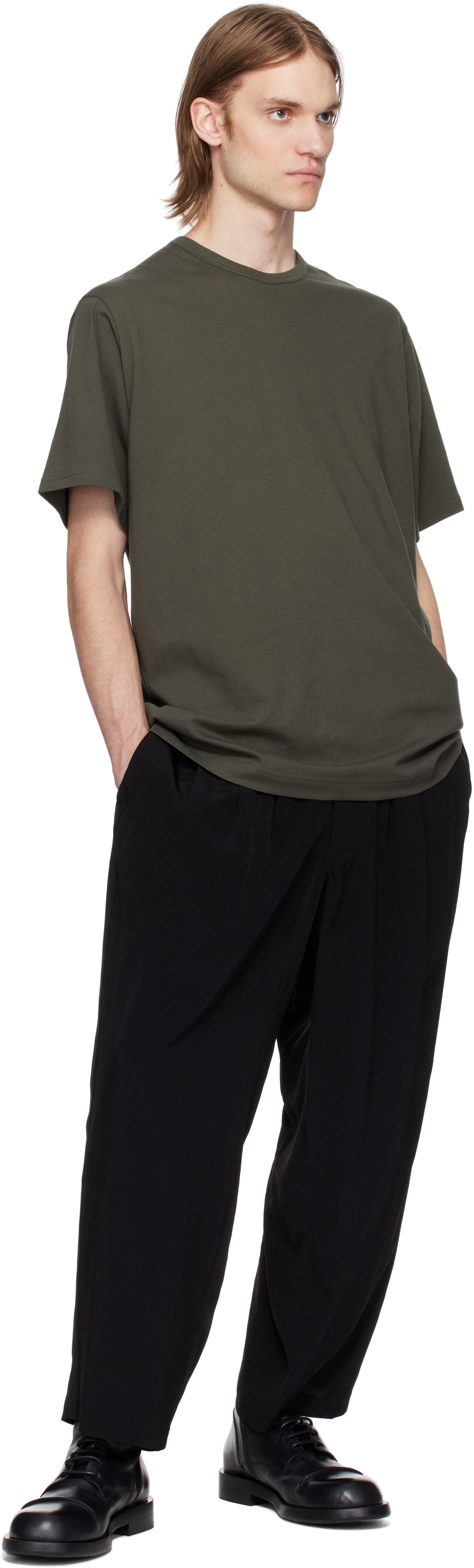 Y's For Men Black TA Tuxedo Trousers