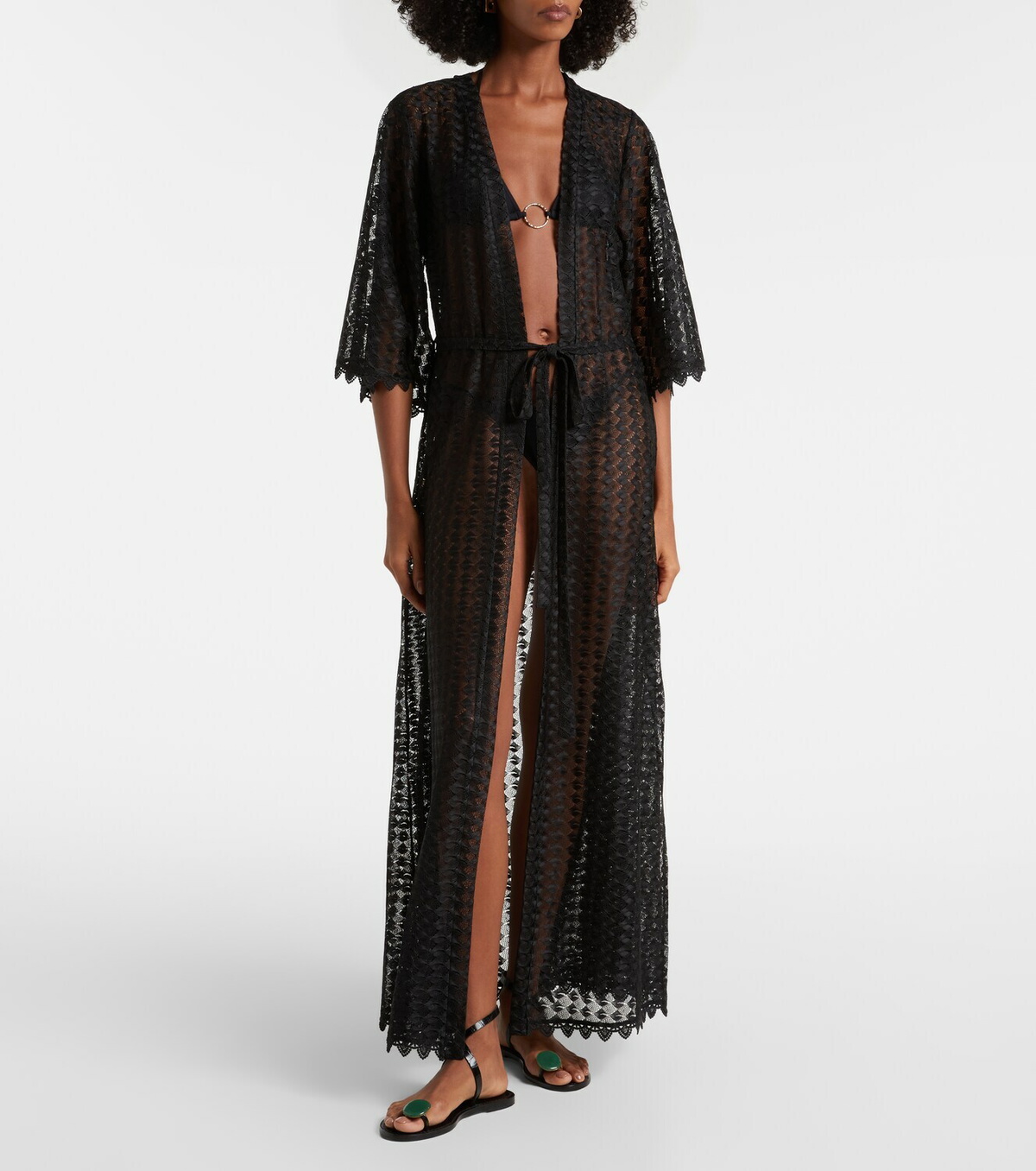 Melissa Odabash Talitha semi-sheer kaftan