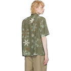 Fendi Green Kaleidoscope Floral Shirt