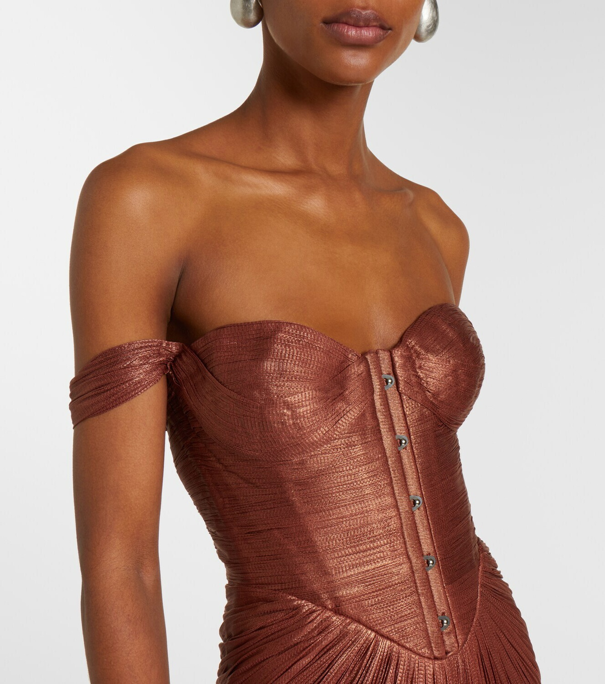 Maria Lucia Hohan Susie silk bustier gown