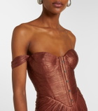 Maria Lucia Hohan Susie silk bustier gown