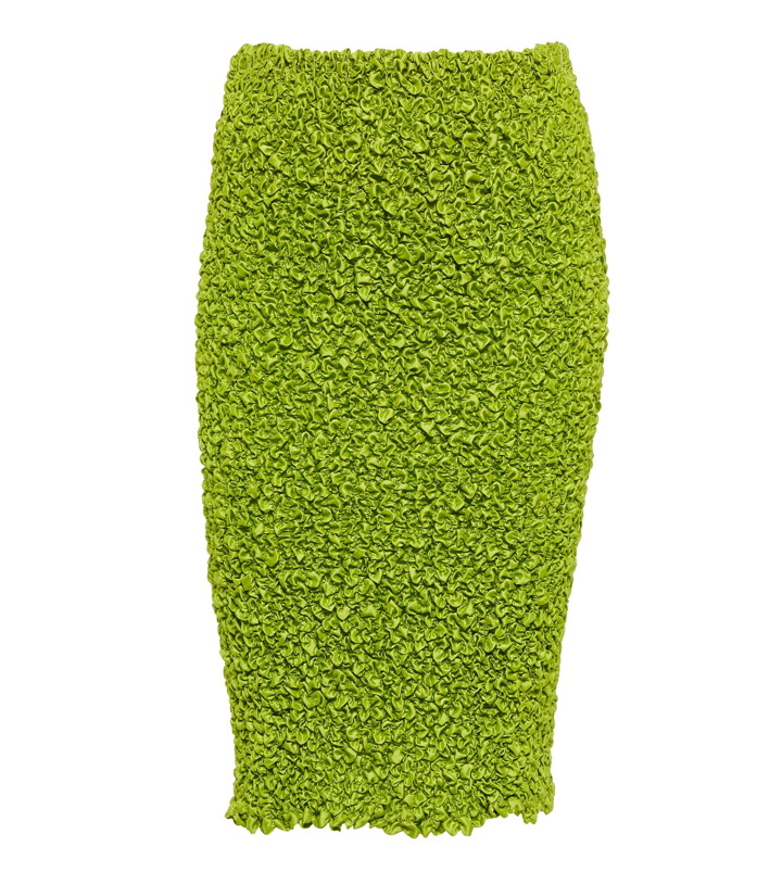 Photo: Dries Van Noten - Smocked midi skirt