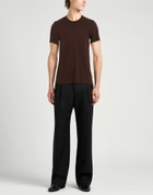 Rick Owens Mens T-shirt Chocolate in Brown