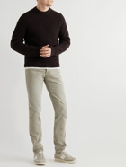 TOM FORD - Ribbed Cashmere Mock-Neck Sweater - Brown