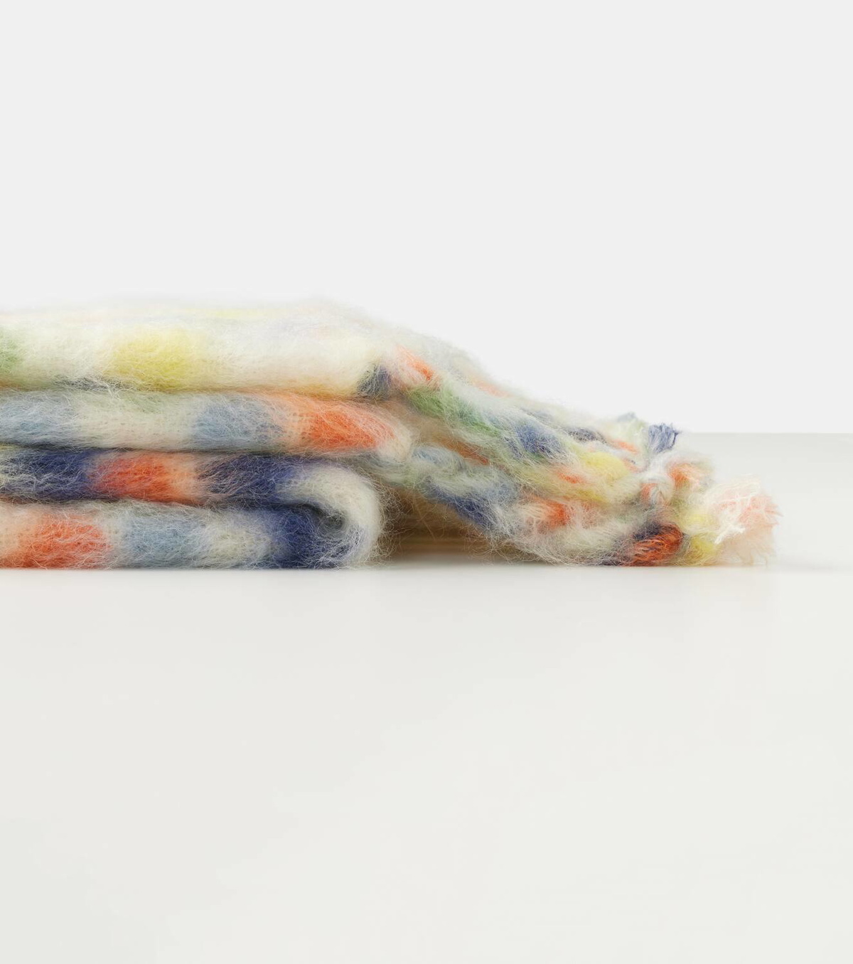 Loewe x Suna Fujita polka-dot mohair-blend blanket
