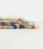 Loewe x Suna Fujita polka-dot mohair-blend blanket