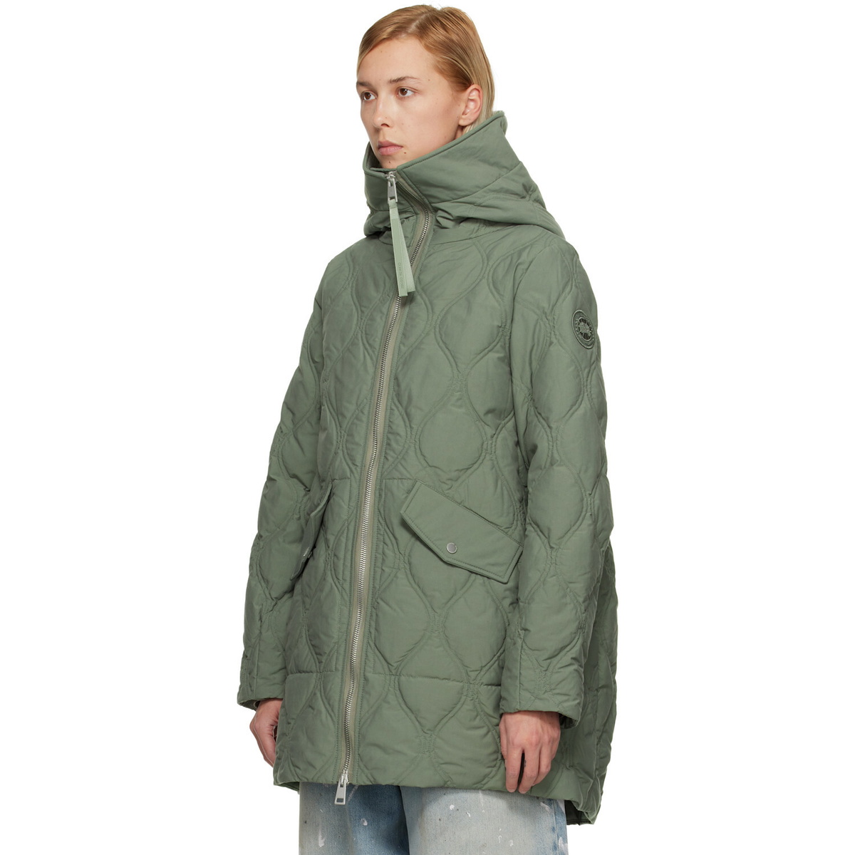 Canada Goose Green Alessia Down Coat