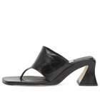 MIISTA Women's Ernie Thonge Sandals in Black