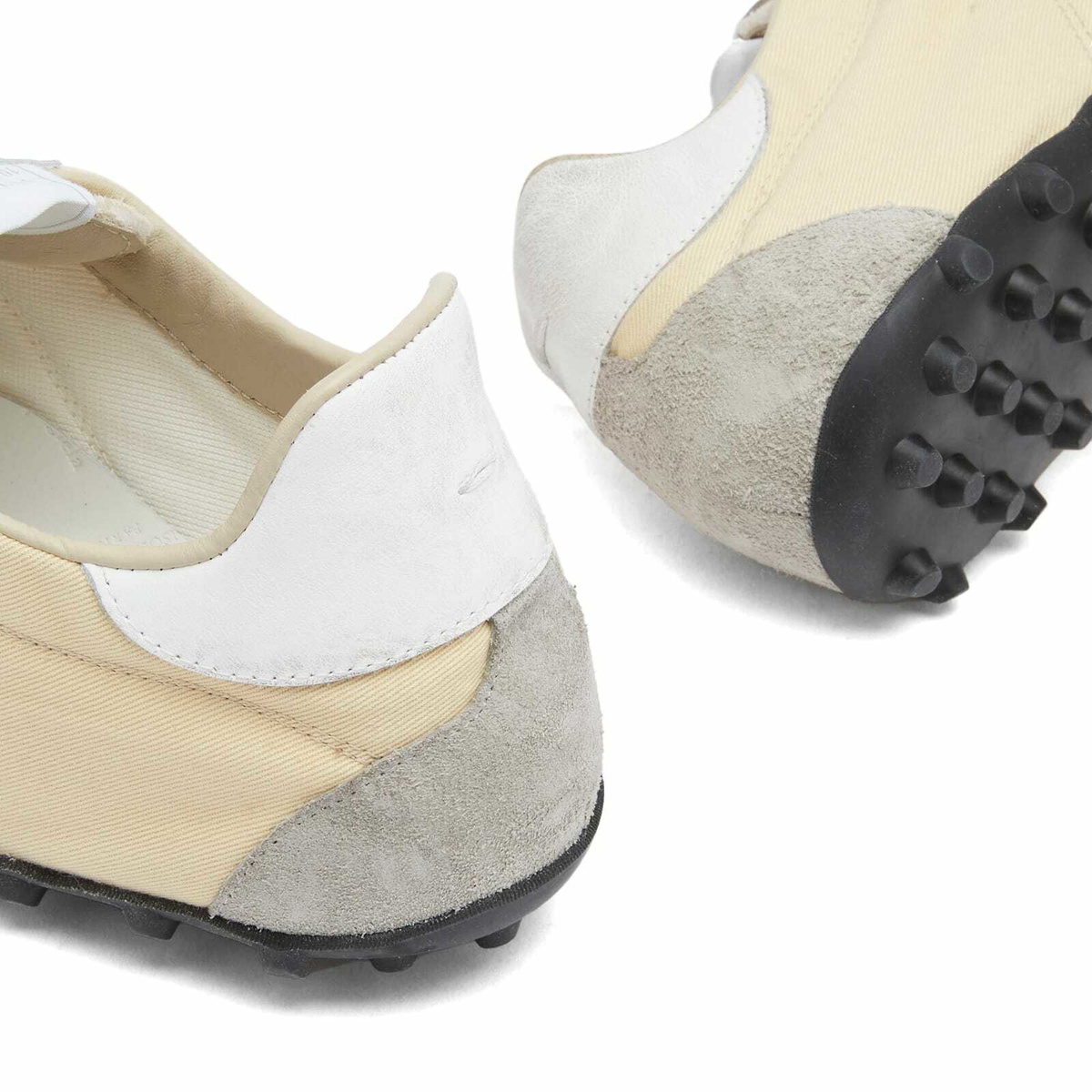 Maison Margiela Women's Sprinter Low Top Sneaker in Yellow Pale/White/Antique White
