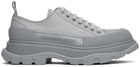 Alexander McQueen Grey Driver Tread Slick Low Sneakers