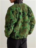 The North Face - Extreme Pile Camouflage-Print Recycled-Fleece Half-Zip Jacket - Green