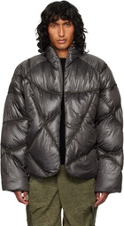 NAMESAKE Brown Angler Binded Puffer Jacket