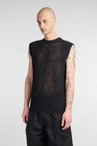 Laneus Vest In Black Viscose