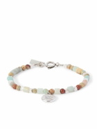 Marant - Silver-Tone and Jasper Beaded Bracelet - Green
