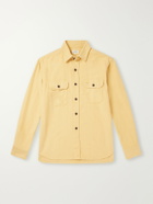 Hartford - Paco Cotton-Flannel Shirt - Yellow