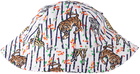 Kenzo Baby White Kenzo Paris Patch Bucket Hat