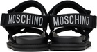 Moschino Black Suede Sandals