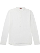 BARENA - Nalin Cotton-Jersey Henley T-Shirt - White