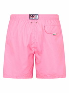 MC2 Saint Barth Man Lightweight Fabric Pink Swim Shorts Lighting Pantone | Pantone® Special Edition