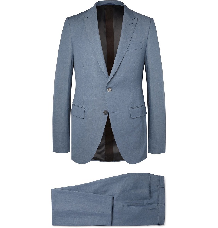 Photo: Ermenegildo Zegna - Slim-Fit Wool and Linen-Blend Suit - Blue