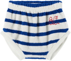 Bobo Choses Baby White Stripes Bloomers
