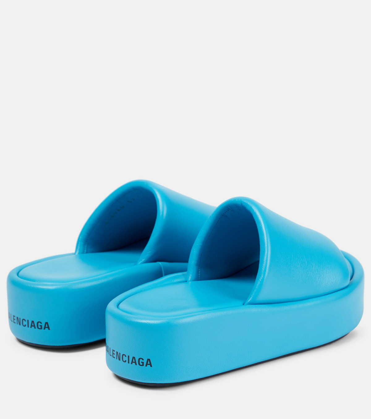 Balenciaga - Rise leather platform slides Balenciaga
