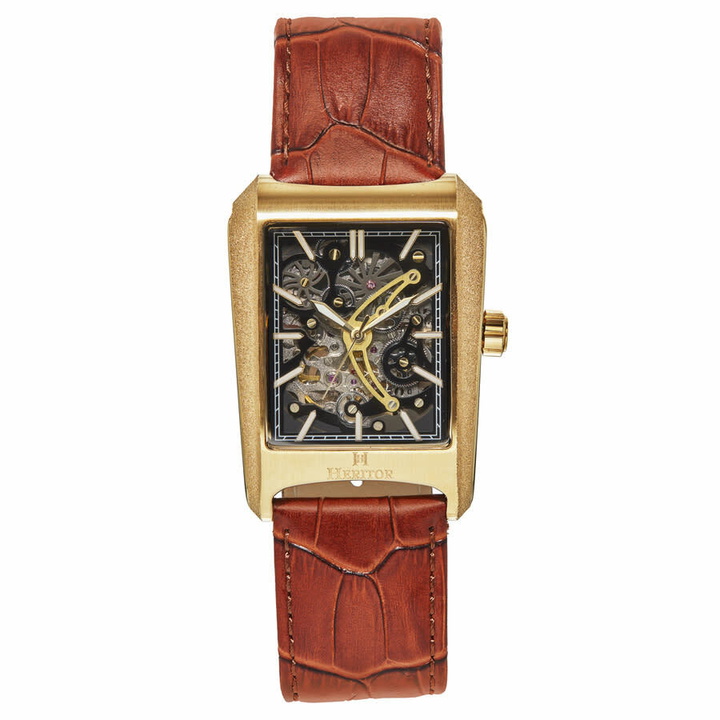 Photo: Heritor Wyatt Black Dial Mens Watch HERHS3103