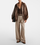 Brunello Cucinelli Monili leather loafers