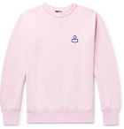 Isabel Marant - Mike Logo-Appliquéd Fleece-Back Cotton-Blend Jersey Sweatshirt - Men - Pink