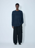 Yohji Yamamoto 7G 2PLY Pallarel Yarn Button Detail Sweater