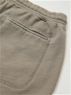 Altea - Barkley Straight-Leg Cotton-Jersey Drawstring Bermuda Shorts - Green