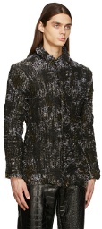 Han Kjobenhavn SSENSE Exclusive Black Boxy Shirt Jacket