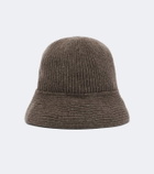 Nour Hammour Bruno cashmere and wool bucket hat