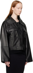 Loulou Studio Black SULAT Leather Jacket