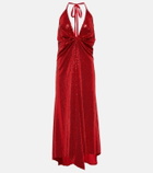 Dodo Bar Or Sequined gathered midi dress